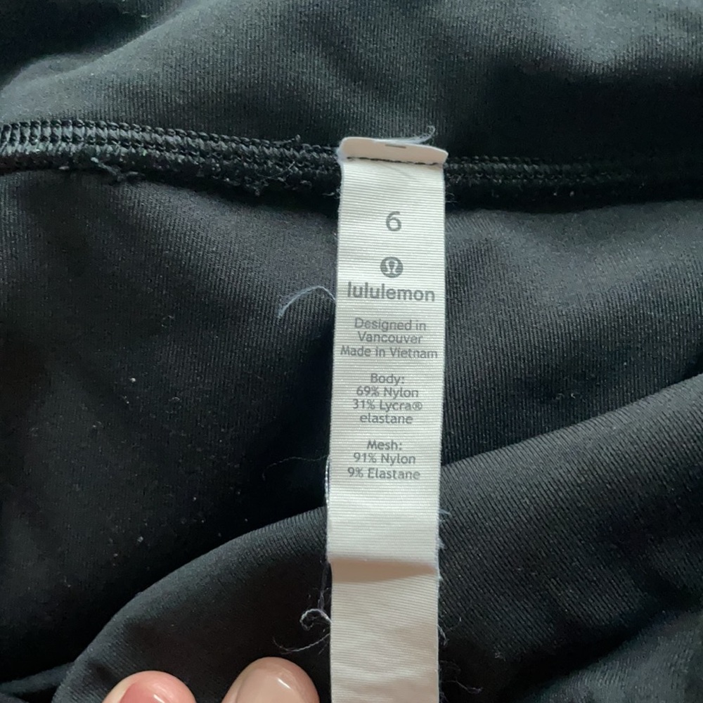 Lululemon Pace Rival Crop- black - Picture 4 of 8